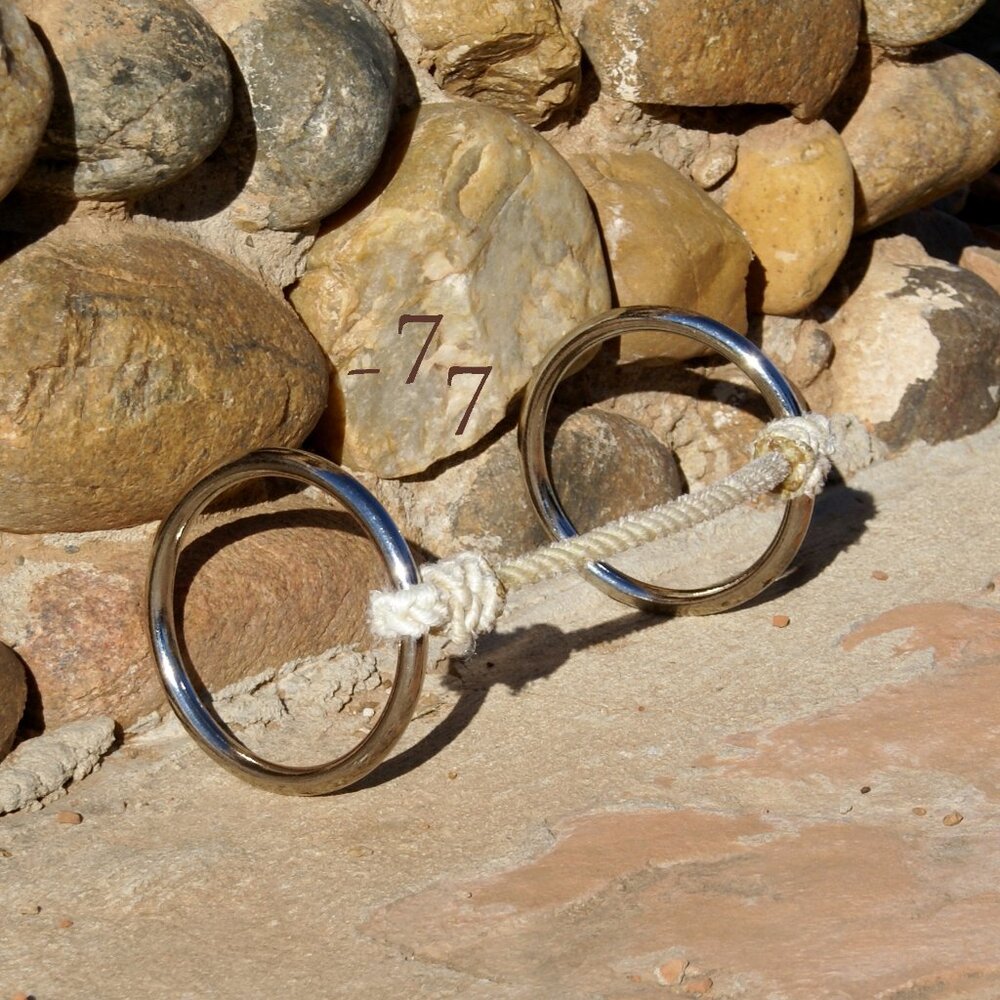 Handmade Nylon Lariat Rope Mouth O-Ring Snaffle Bit